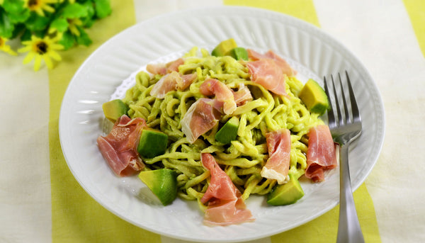 Avocado Prosciutto Summer Pasta – Sampoyoshi