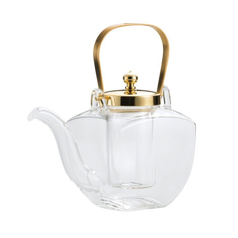 Hirota Glass Chirori Glass Kettle Round Gold – Sampoyoshi