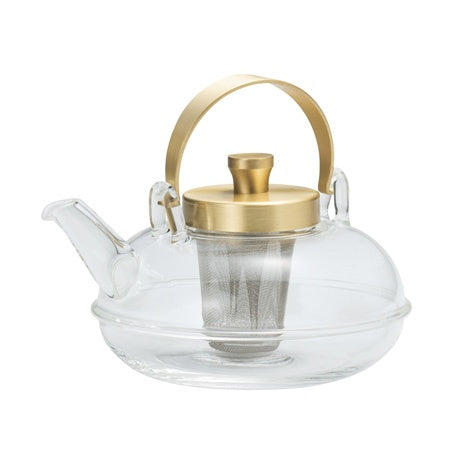 Hirota Glass Chirori Glass Kettle Round Gold – Sampoyoshi