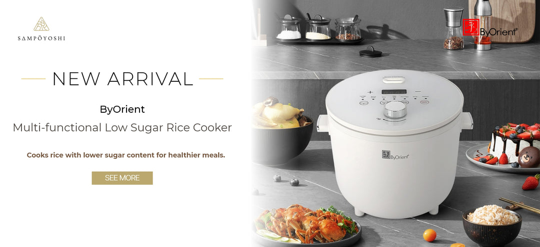 ByOrient Multi-functional Low Sugar Rice Cooker 4 Cups BO-RC01W